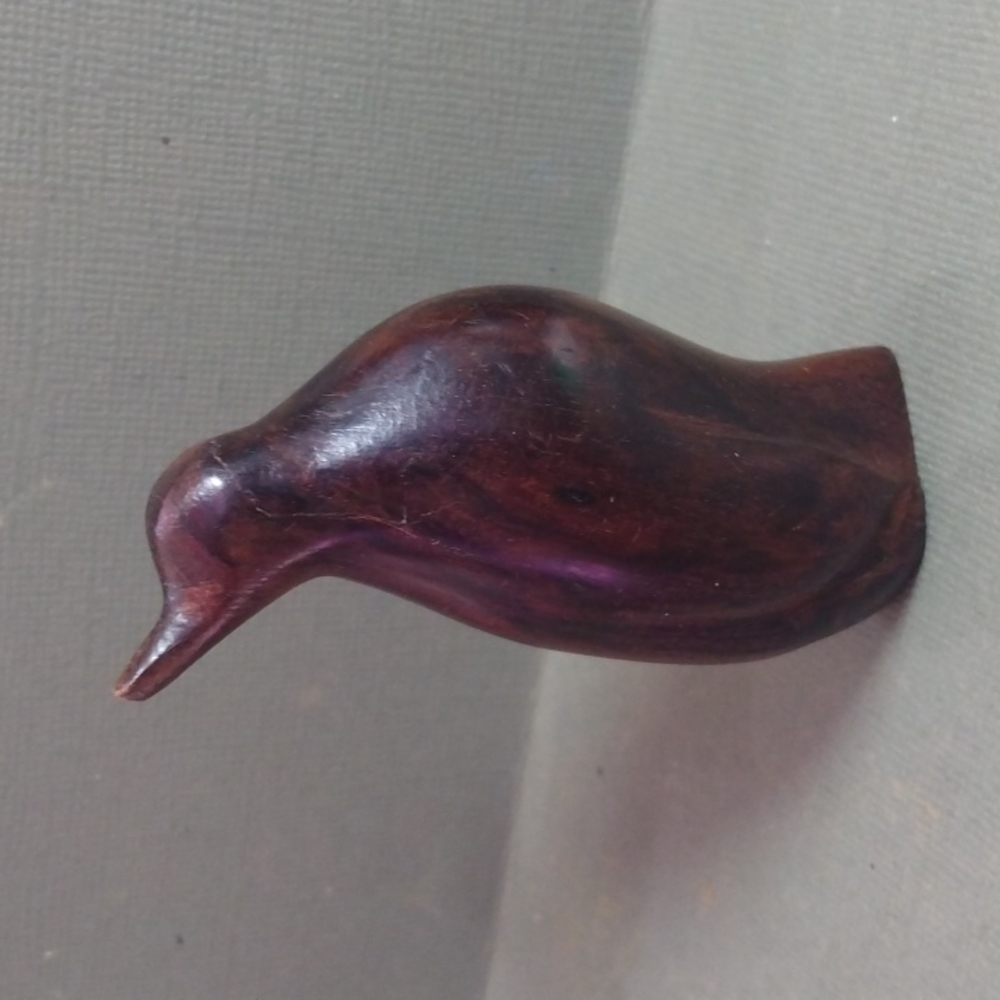 Wood penguin figurine